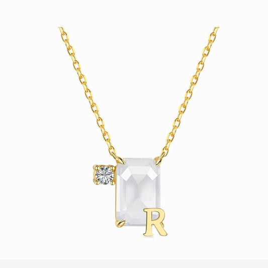 Initial R necklace