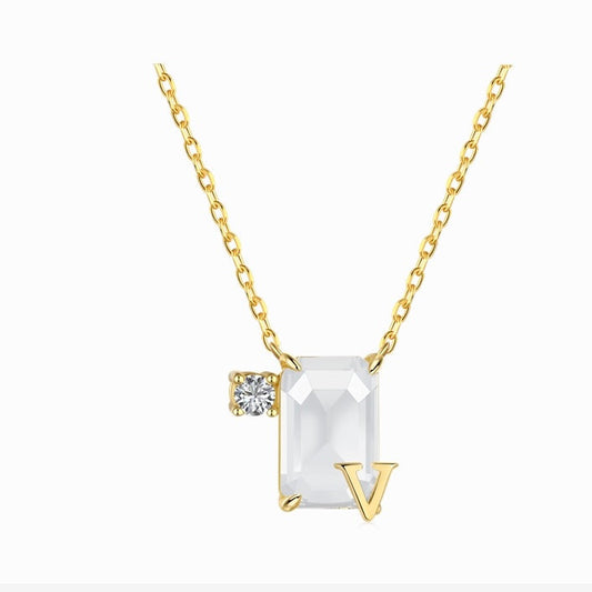 Initial V necklace