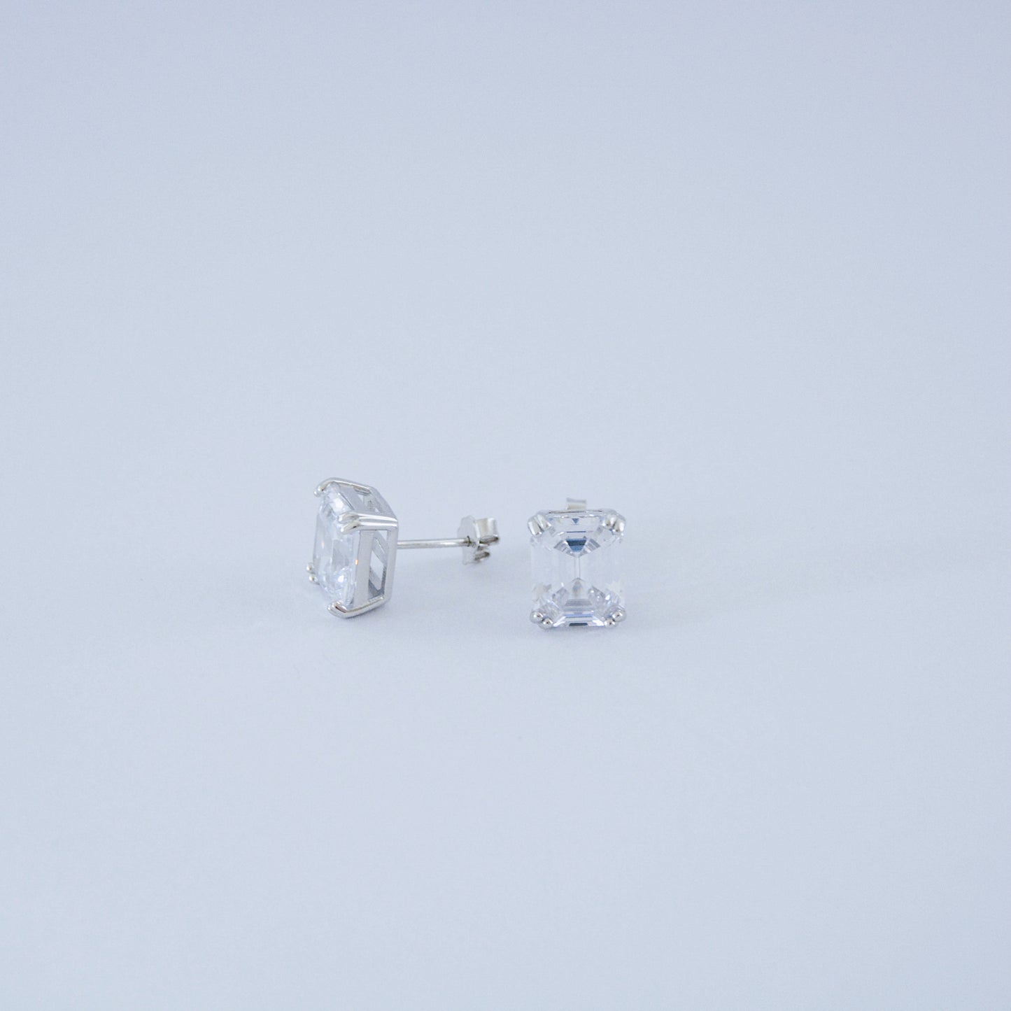 Princess silver earring