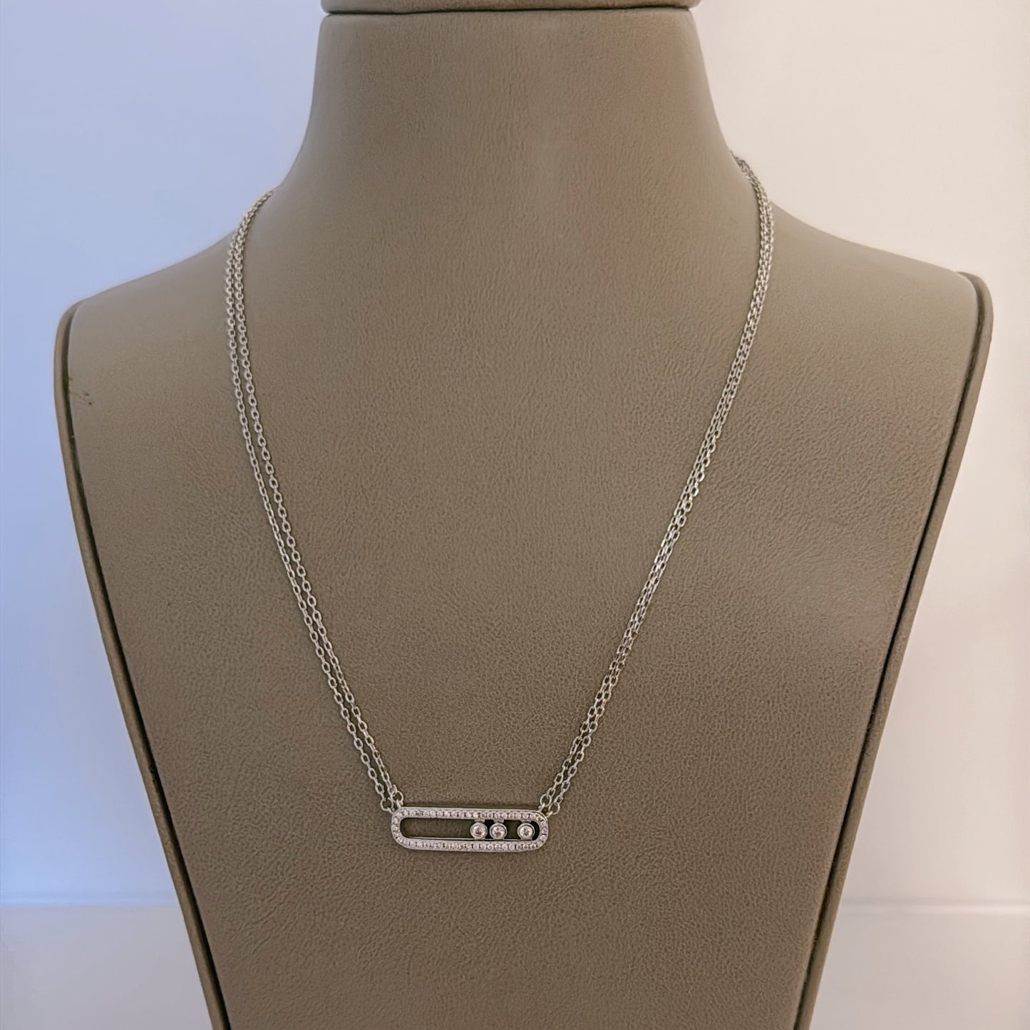 MSK silver necklace