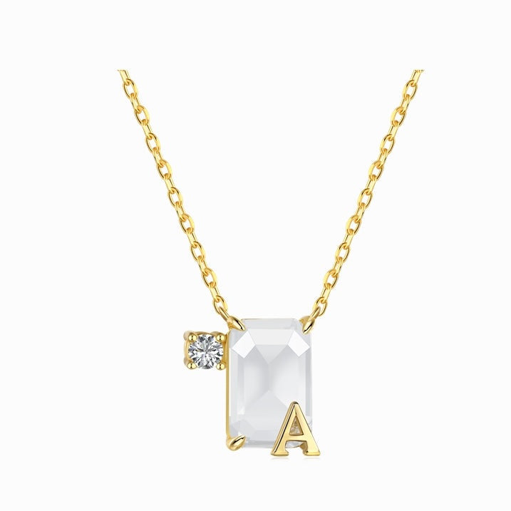 Initial A necklace