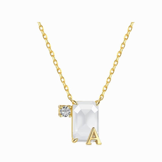 Initial A necklace