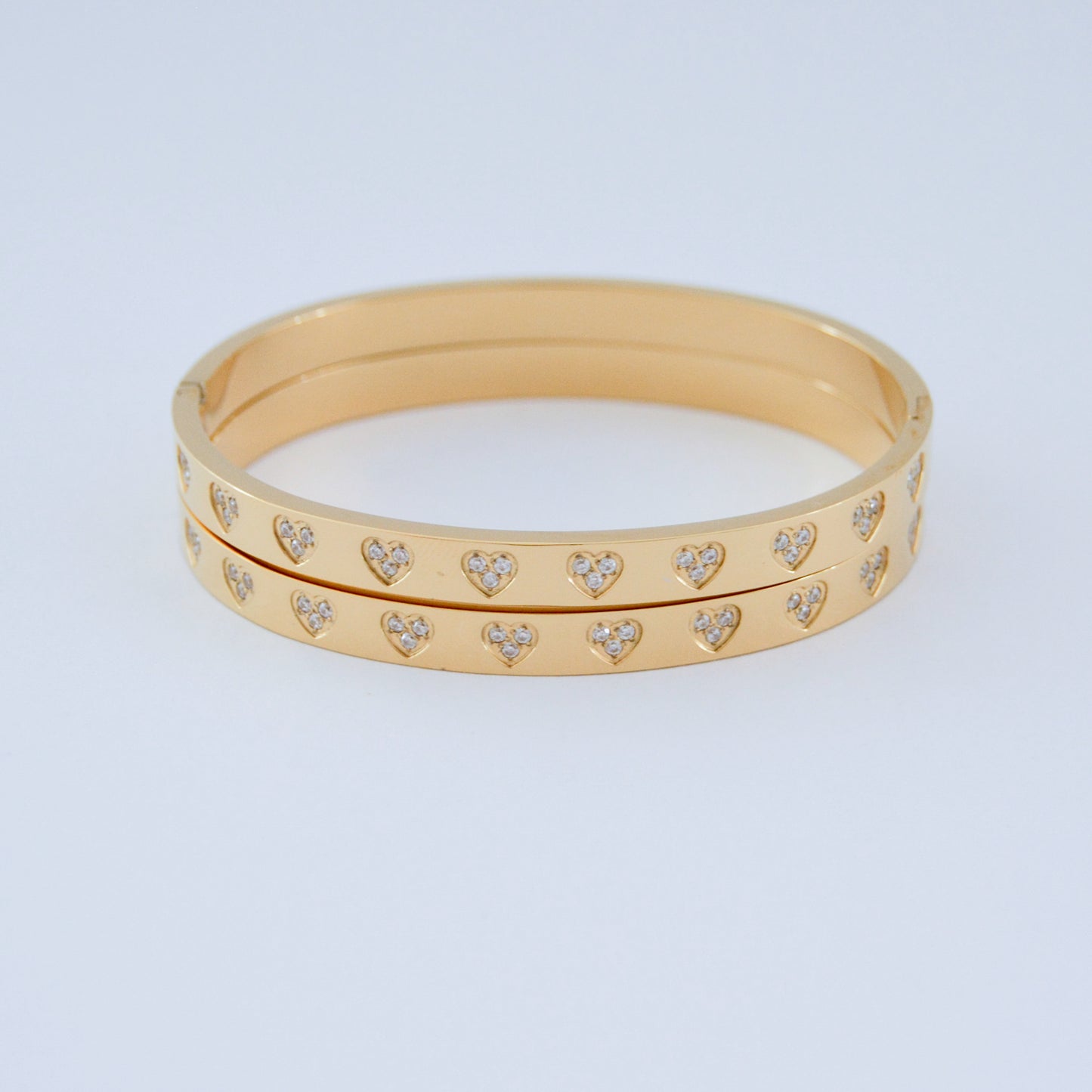 Zircon heart bracelet