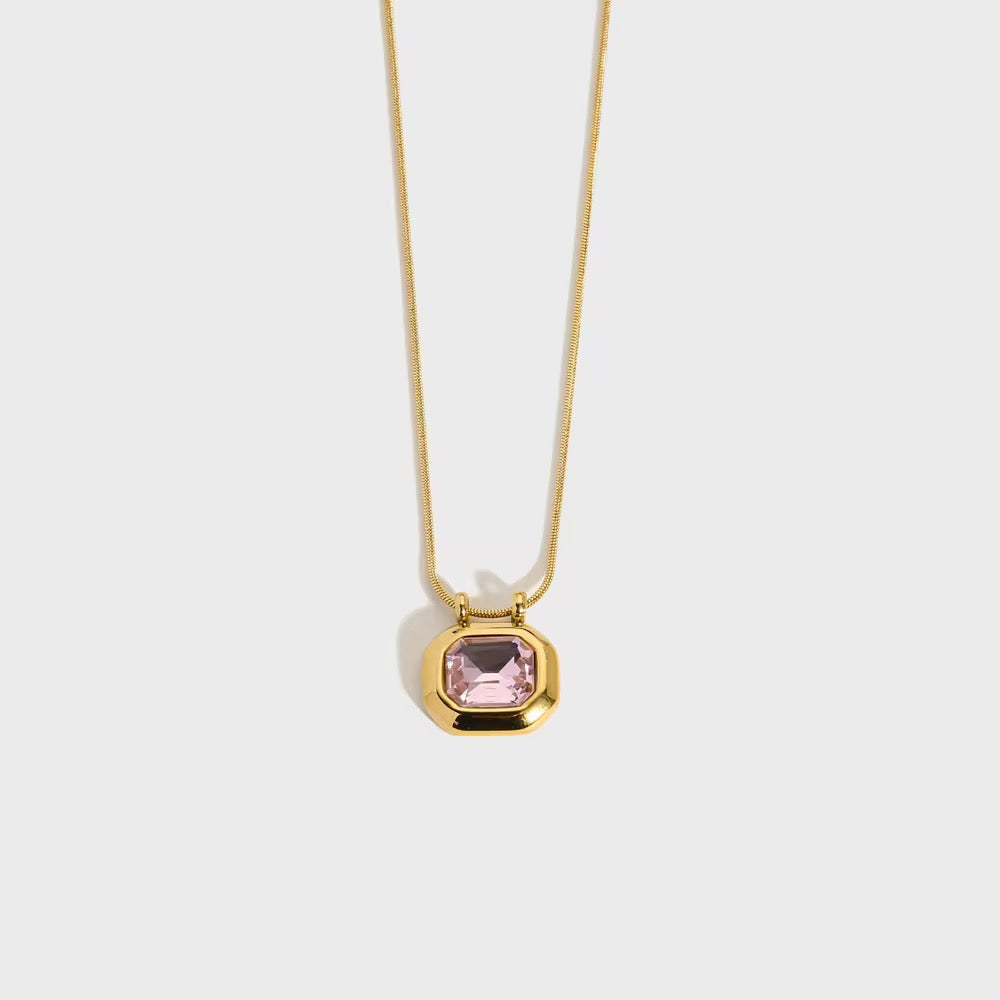 Zircon pendant necklace