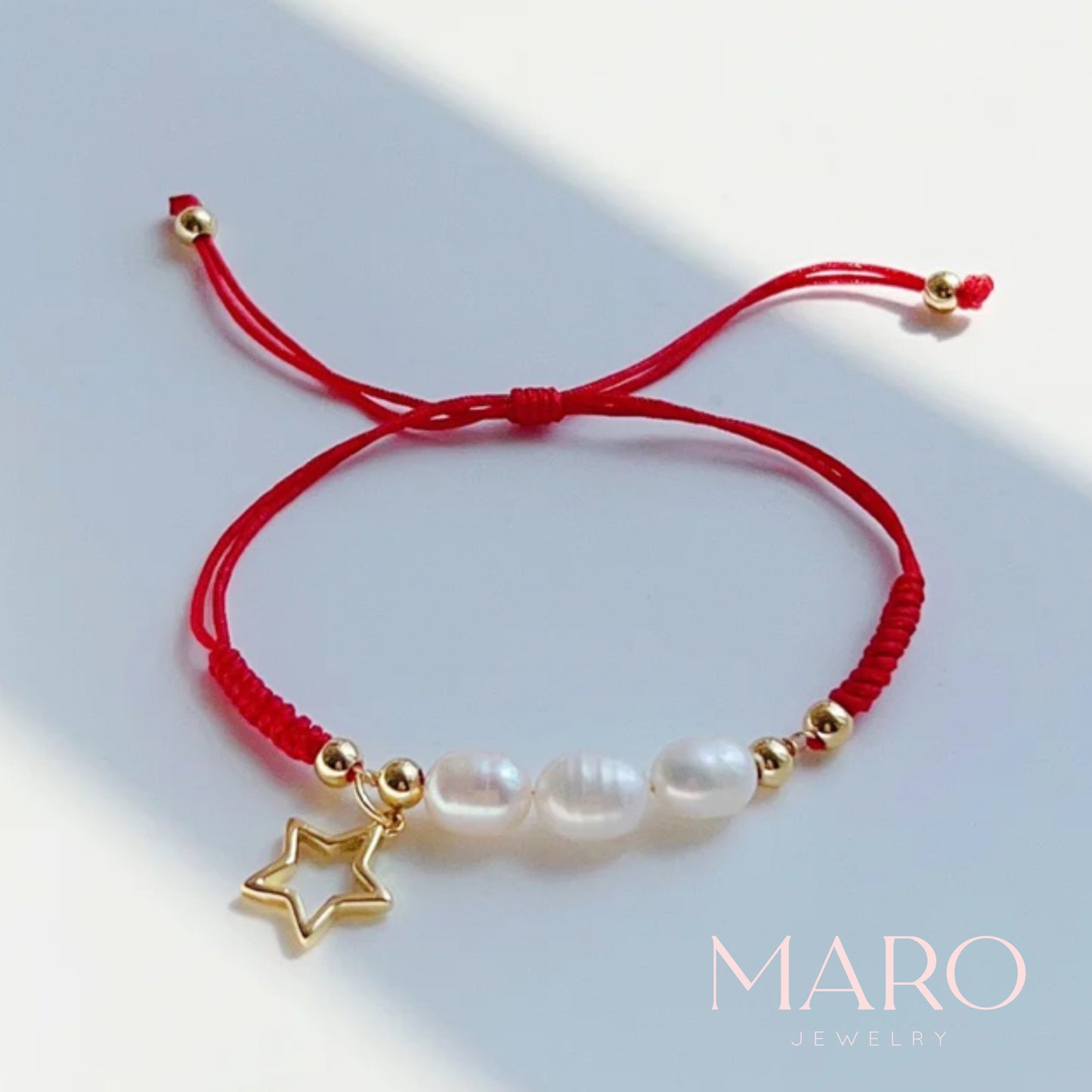 LUCKY RED STRIBG BRACELET