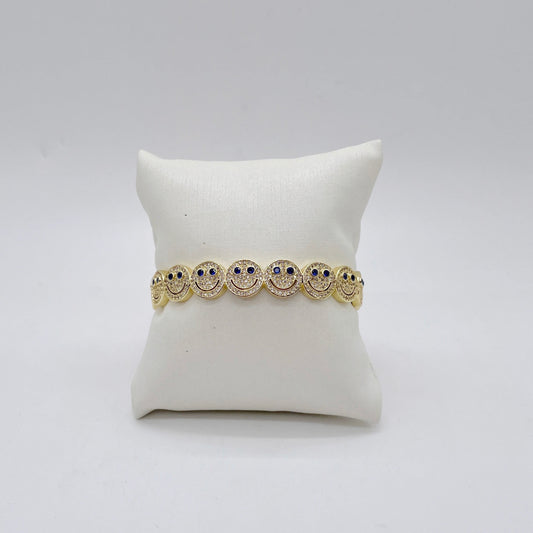 HAPPY FACE FULL ZIRCONIA BRACELET