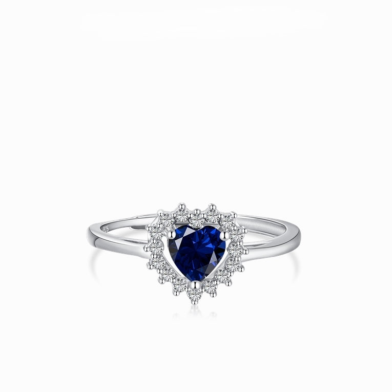 Be mine blue zircon ring