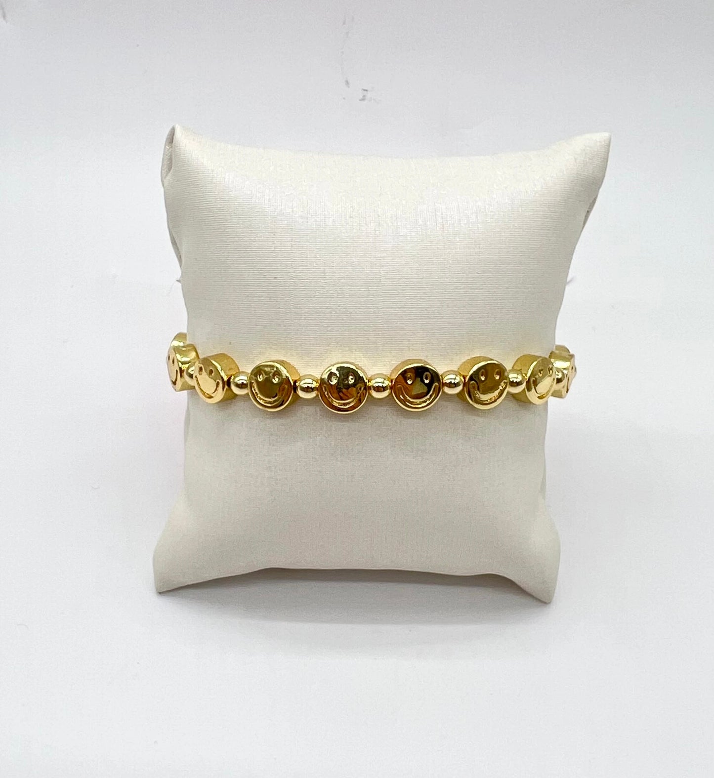 MINI HAPPY FACE GOLD BRACELET