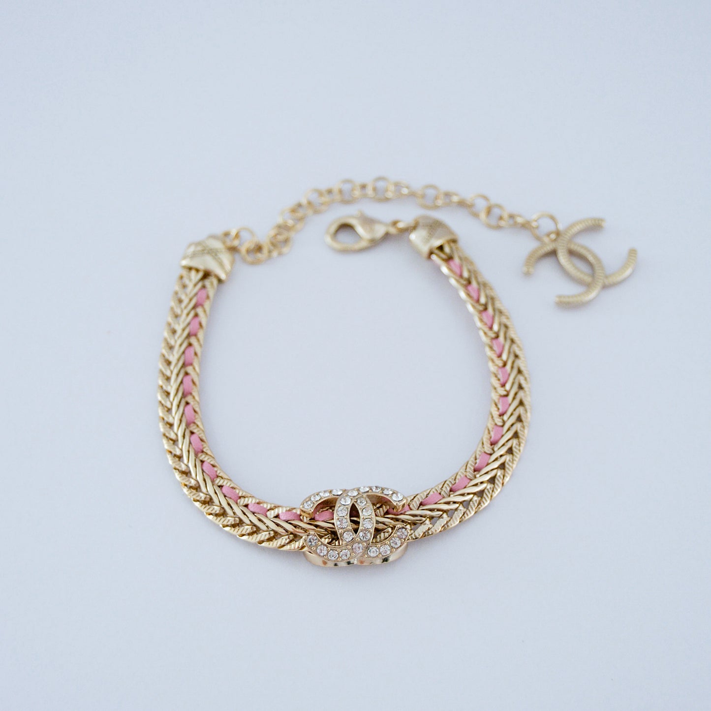 Pink & gold bracelet