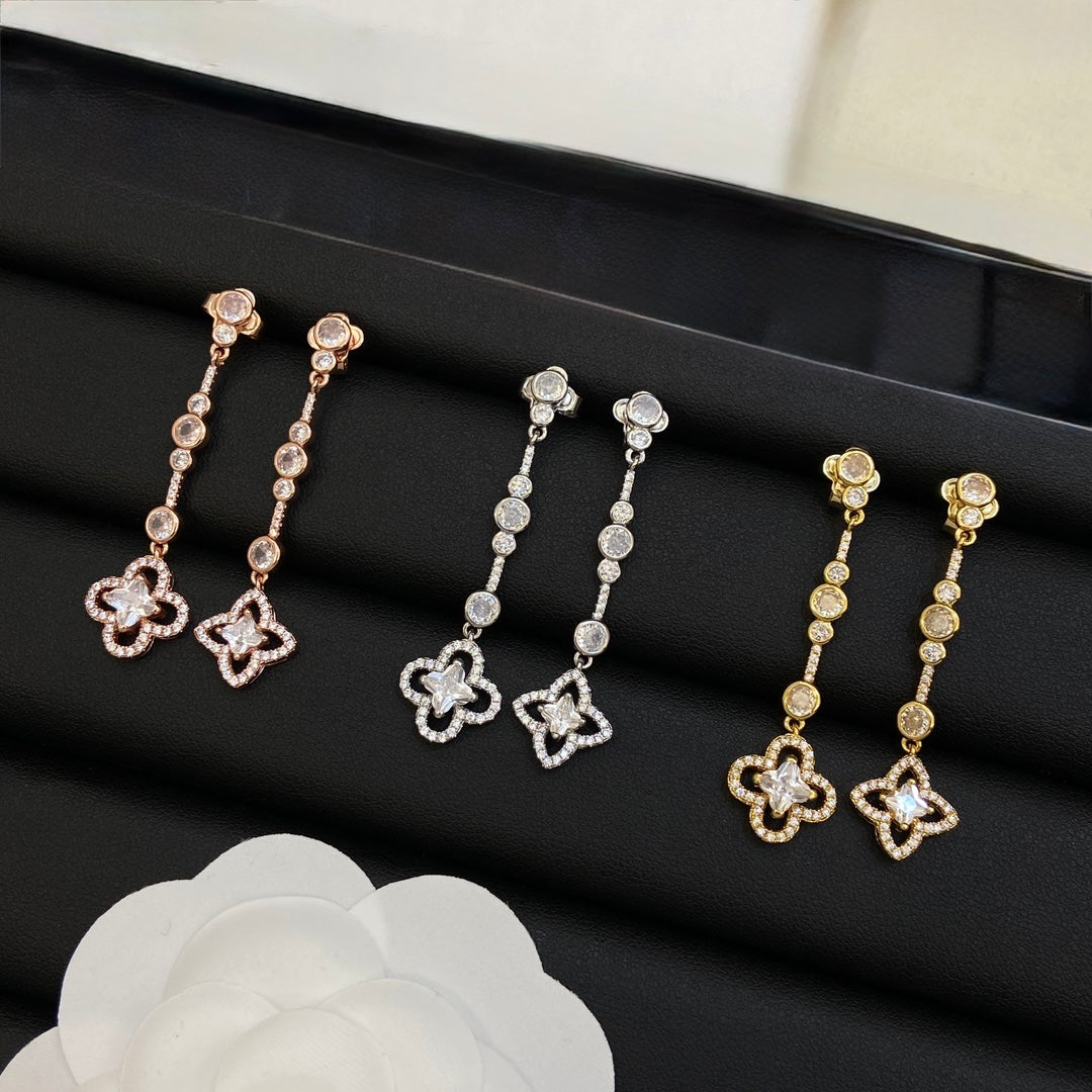LV CRYSTAL EARRING - MARO JEWELRY