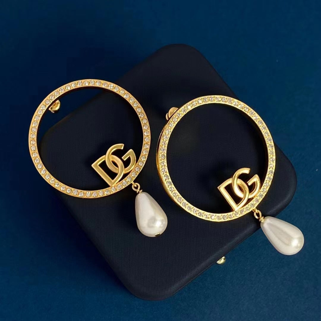 Big gold earring - MARO JEWELRY