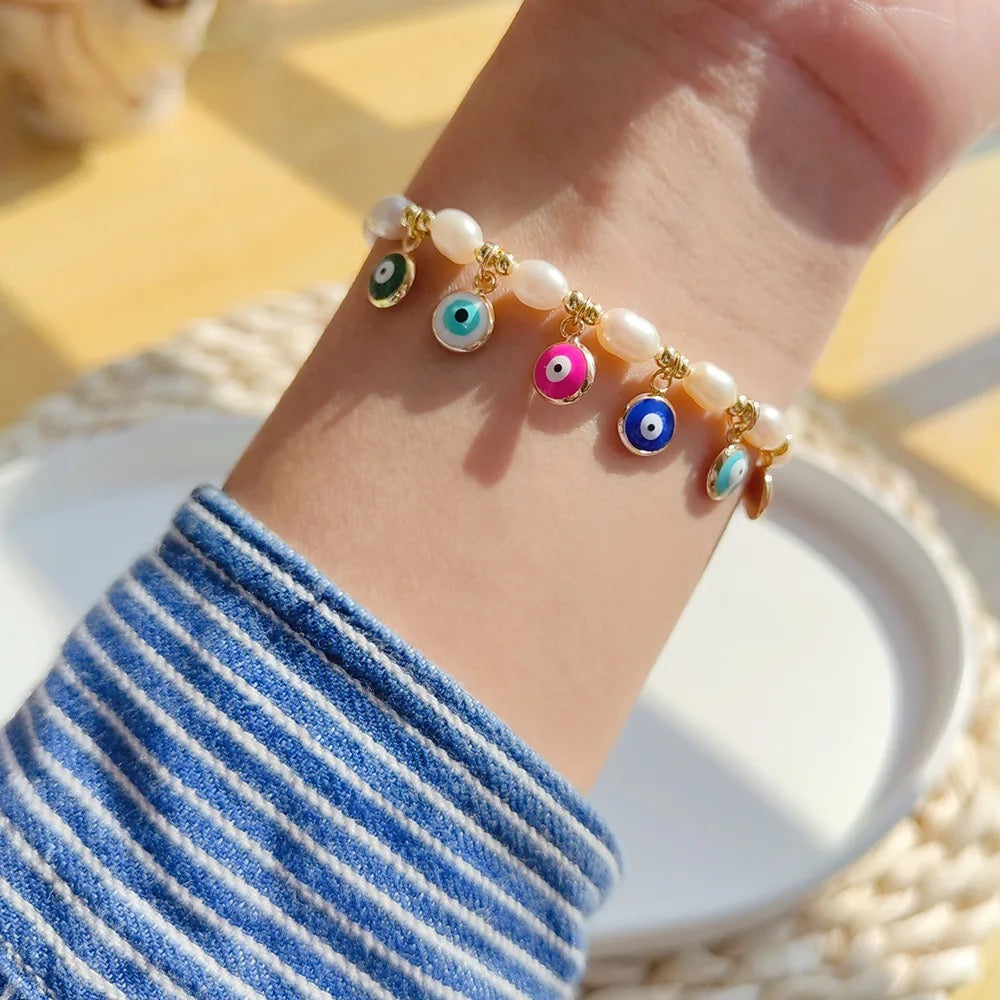 Evil eye charm bracelet