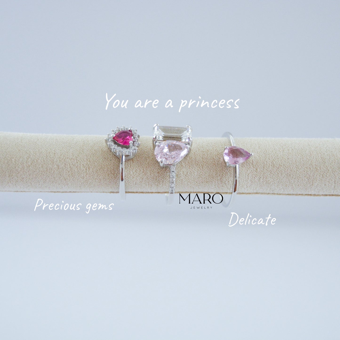Pink Zirconia Ring