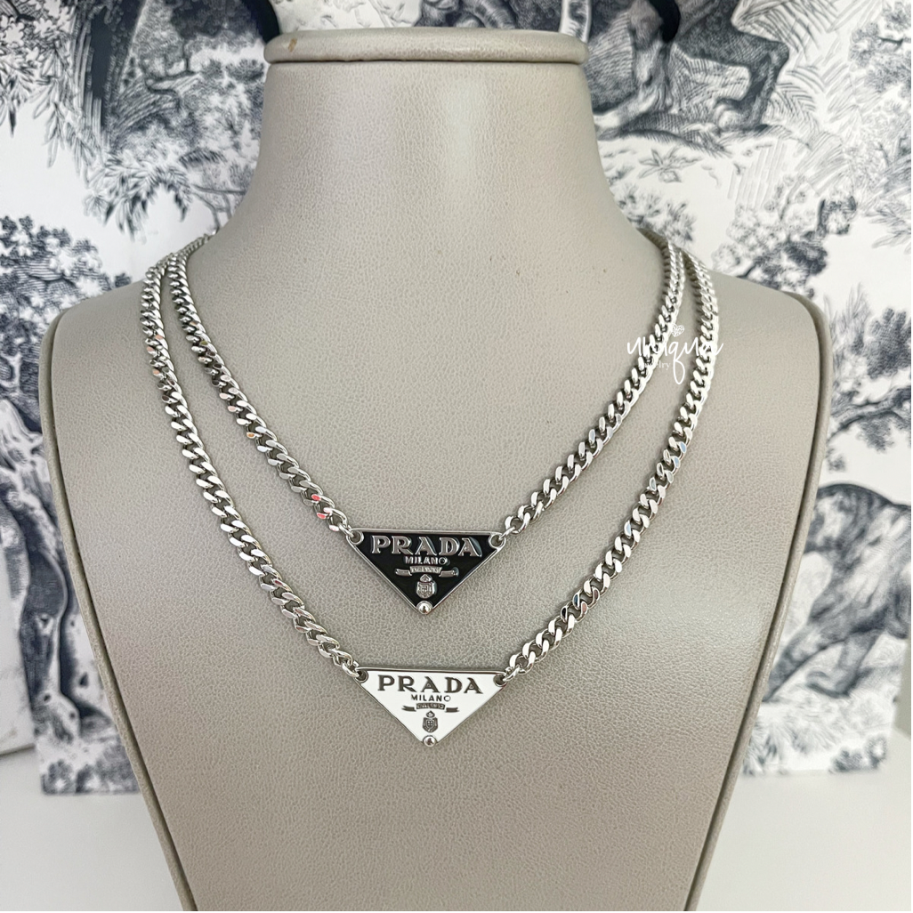 P SILVER NECKLACE