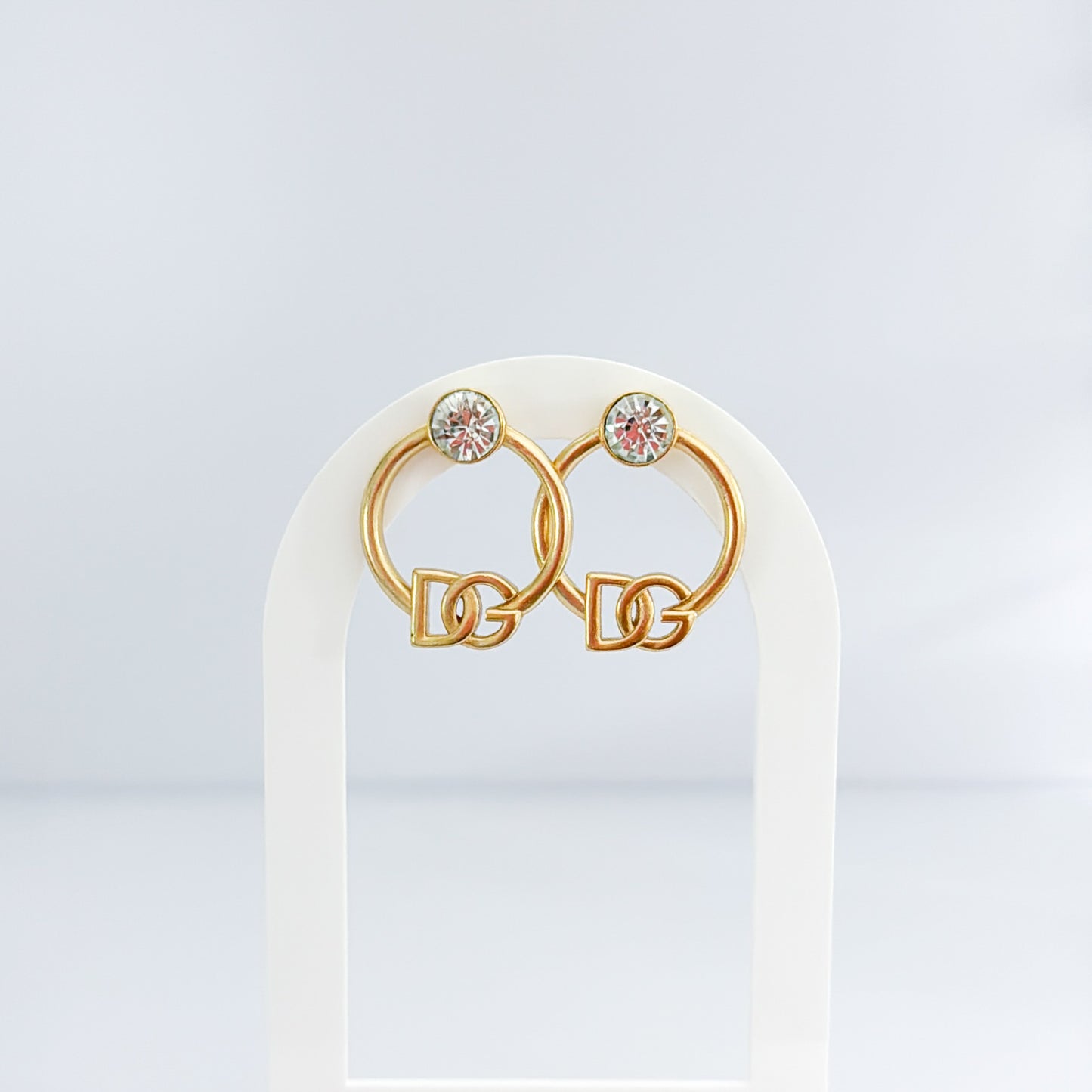 Gold & diamond earring