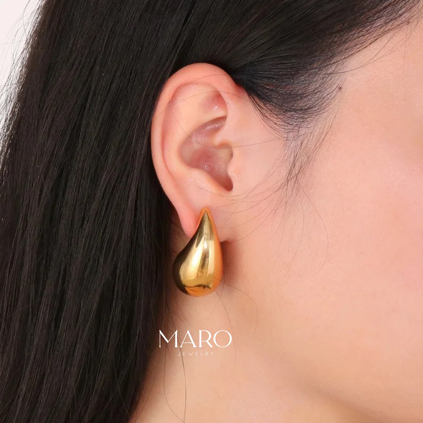 BOLD DROP STUDS, SMALL 💧