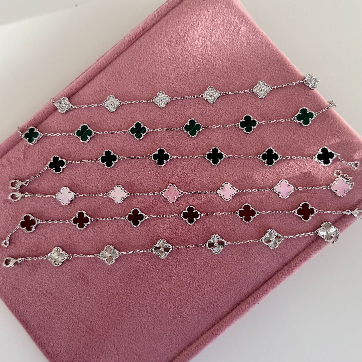 Mini Clover Silver Bracelet