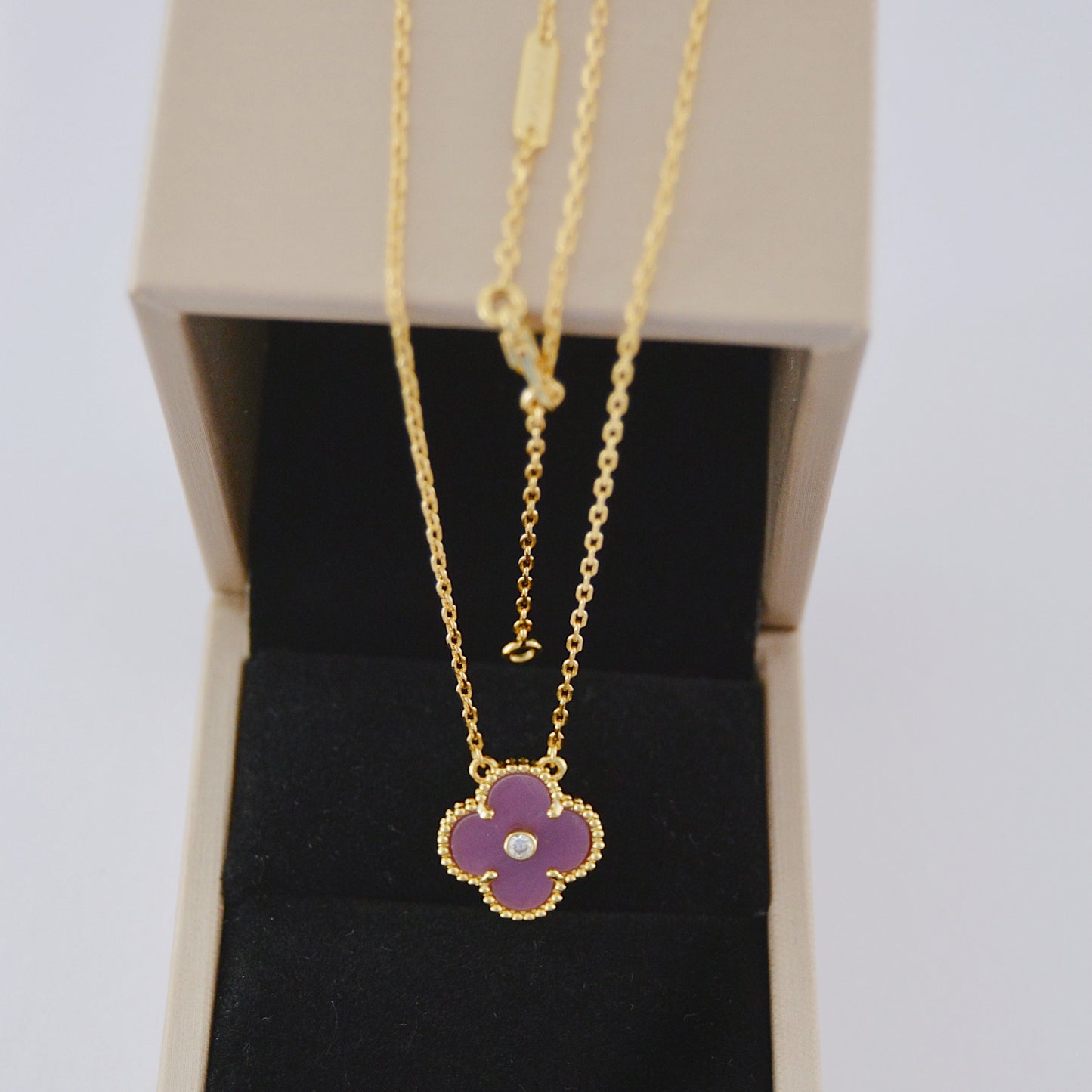 VCA purple necklace