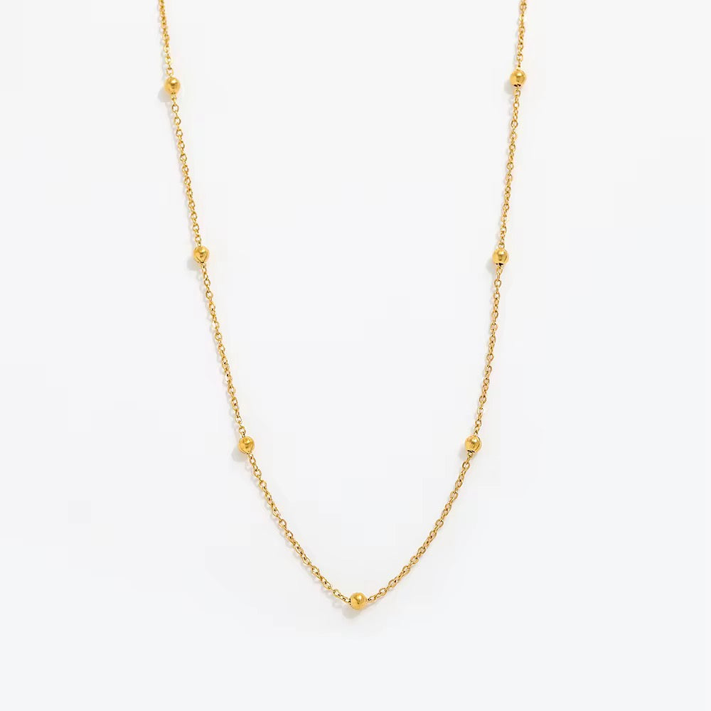 Beaded chain necklace
