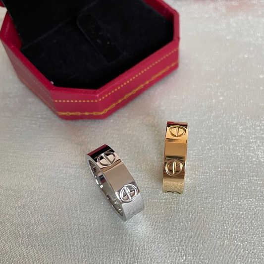 Love Ring by MARO JEWELRY – stainless steel waterproof hypoallergenic ring with timeless elegant design, perfect romantic gift for women