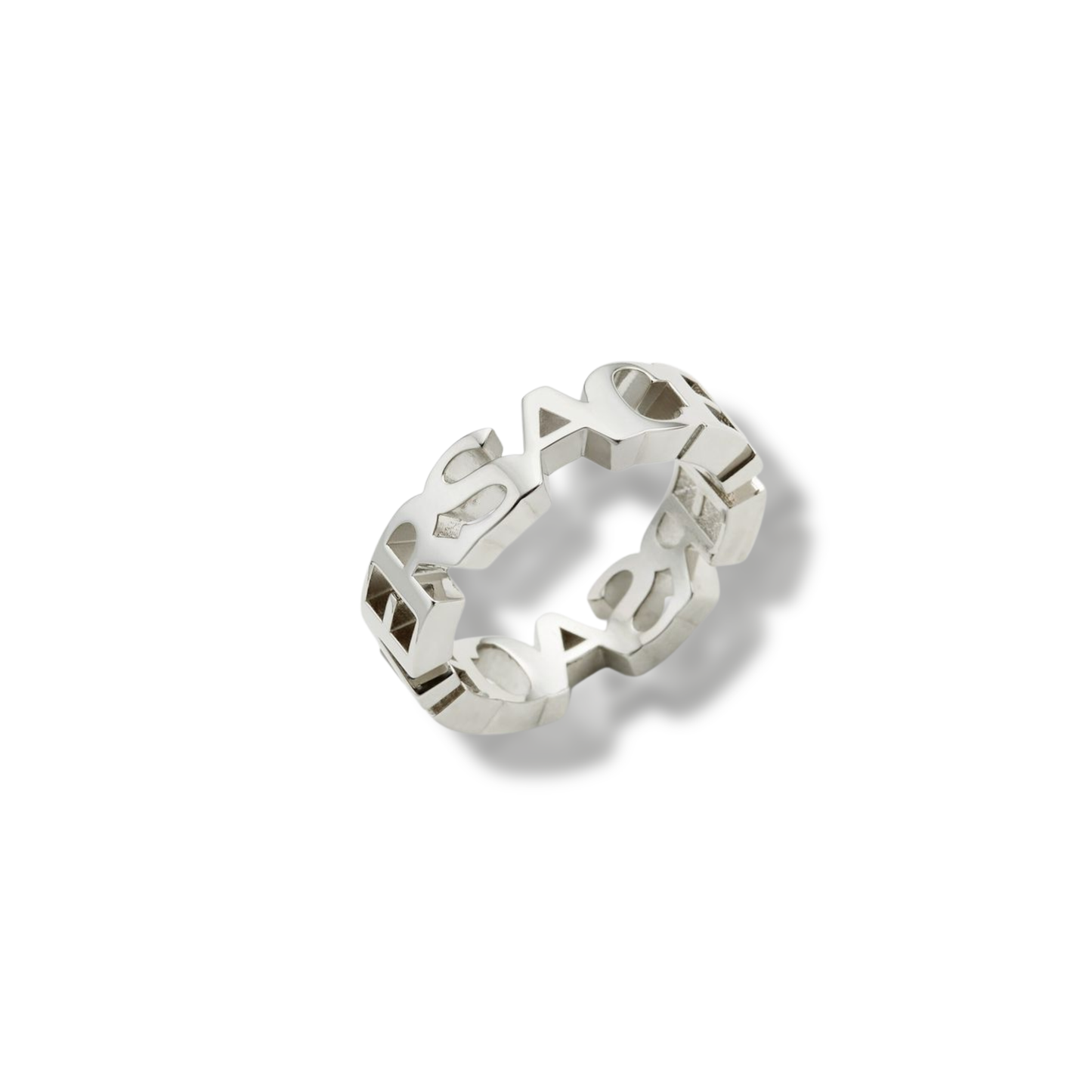 V Silver Ring