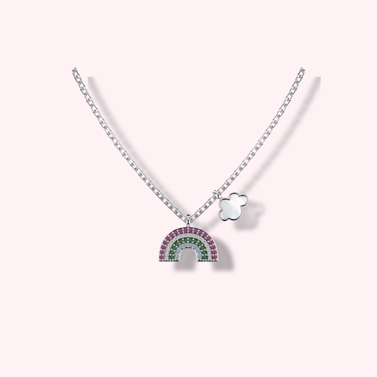 RAINBOW SILVER NECKLACE