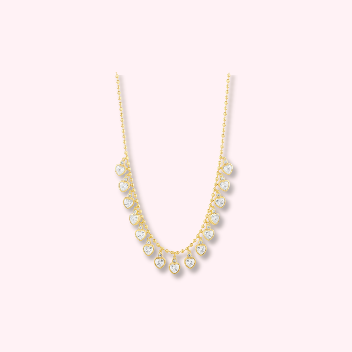 Golden Hearts Necklace