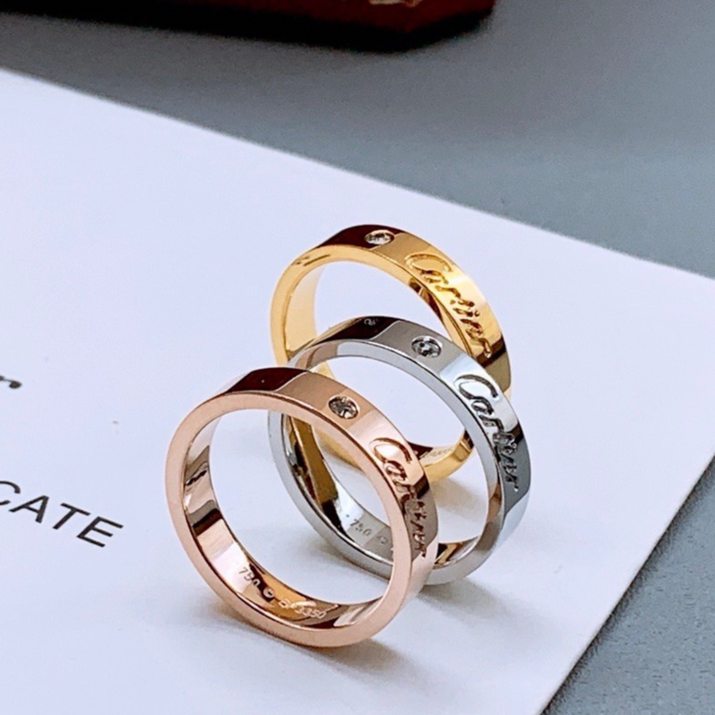 C Mini Diamond Ring - MARO JEWELRY