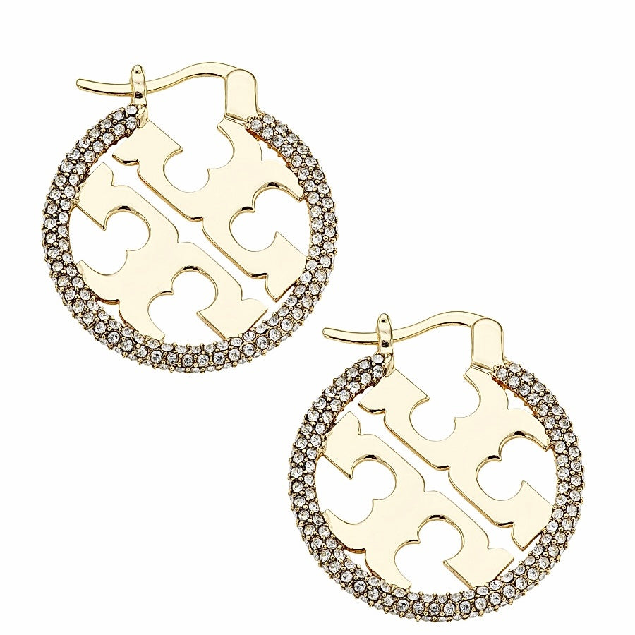 Elegant gold hoops with bright polished finish