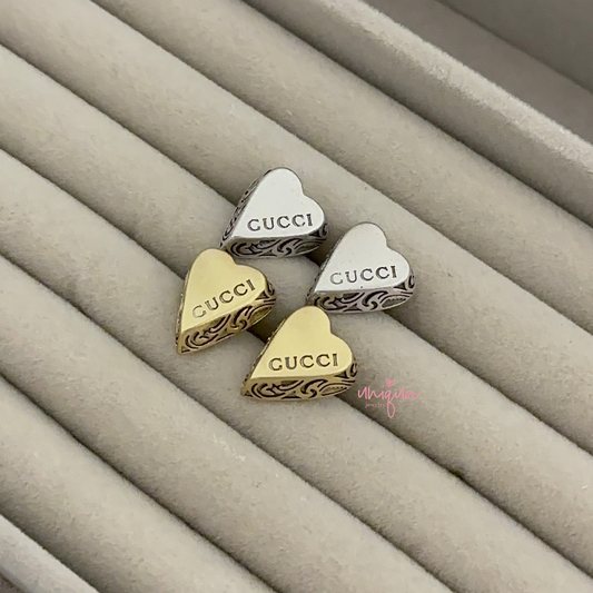 GG HEART SHAPE EARRING