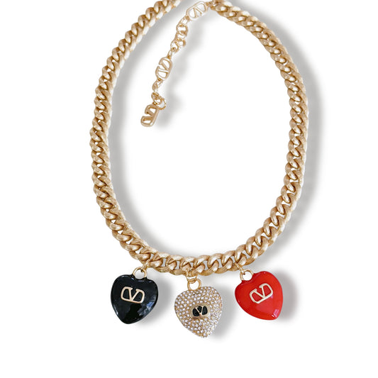 V heart Necklace