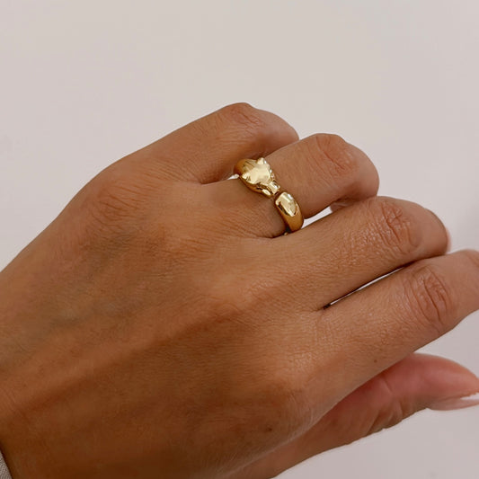 Panthere gold ring