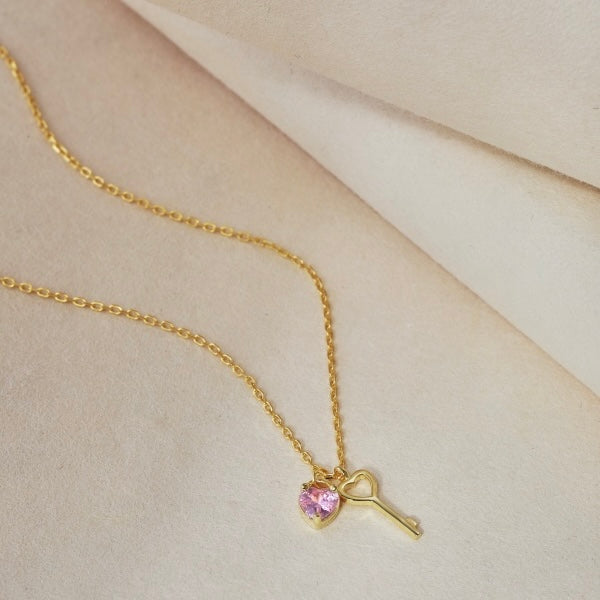KEY LOVE GOLD NECKLACE