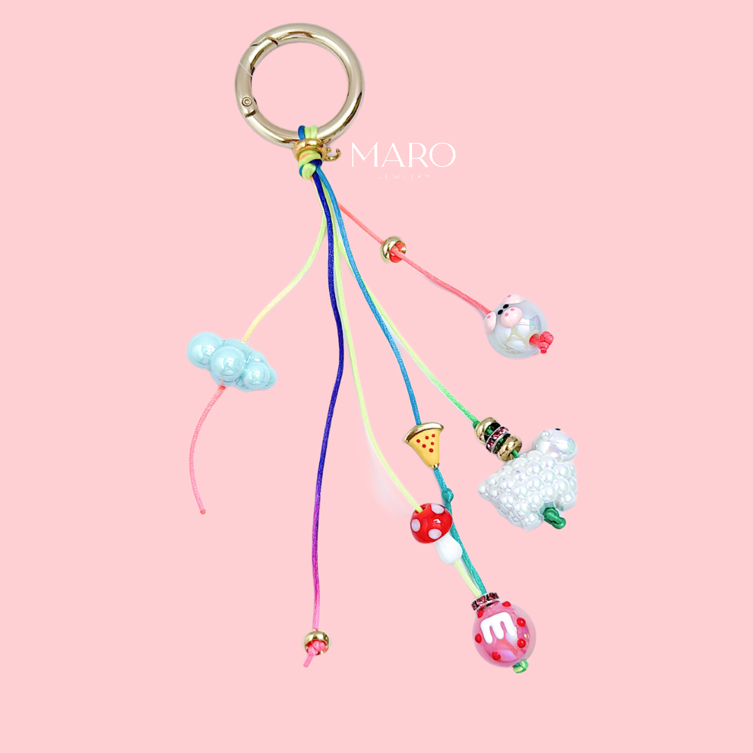 Bag Charm 🍄☁️🐷