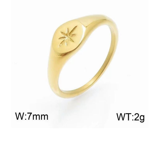 Star stacked ring