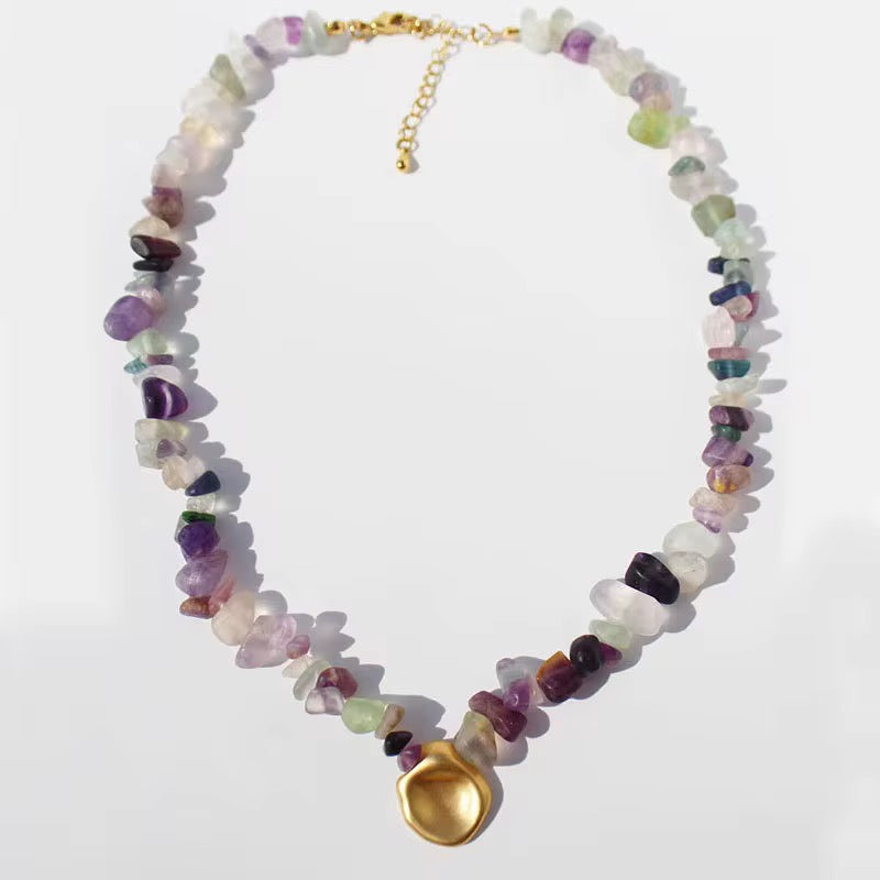 Natural stone necklace