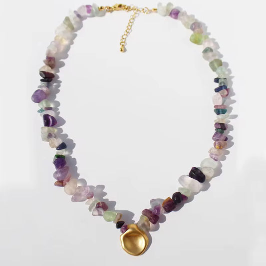 Natural stone necklace