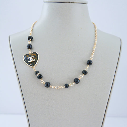 Black & gold necklace