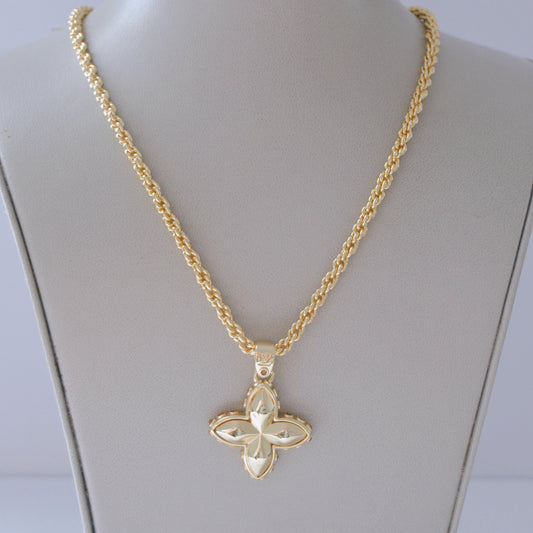 L gold necklace