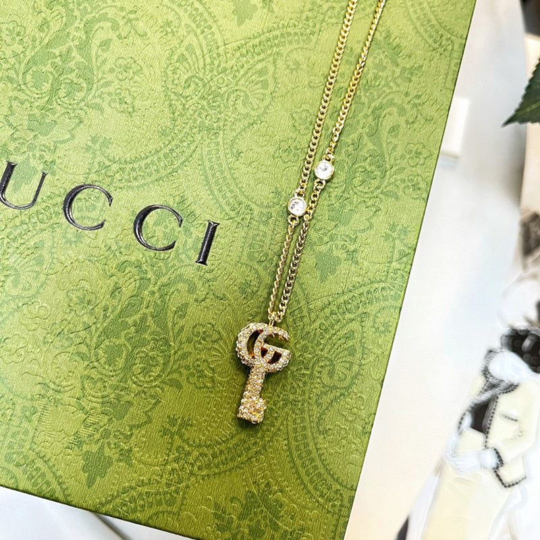GG KEY GOLD NECKLACE