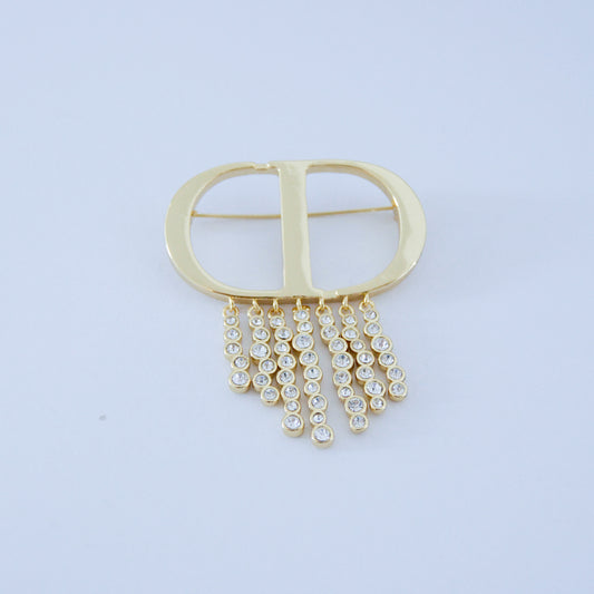 Crystal brooch