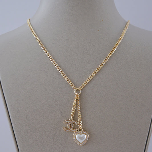 Cc gold necklace