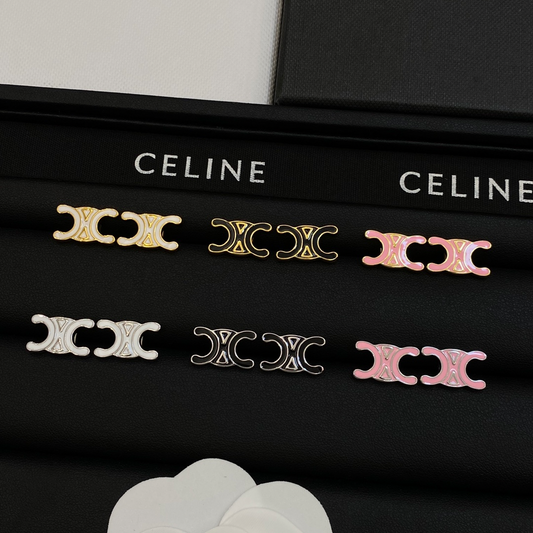 CELINE LOGO EARRING