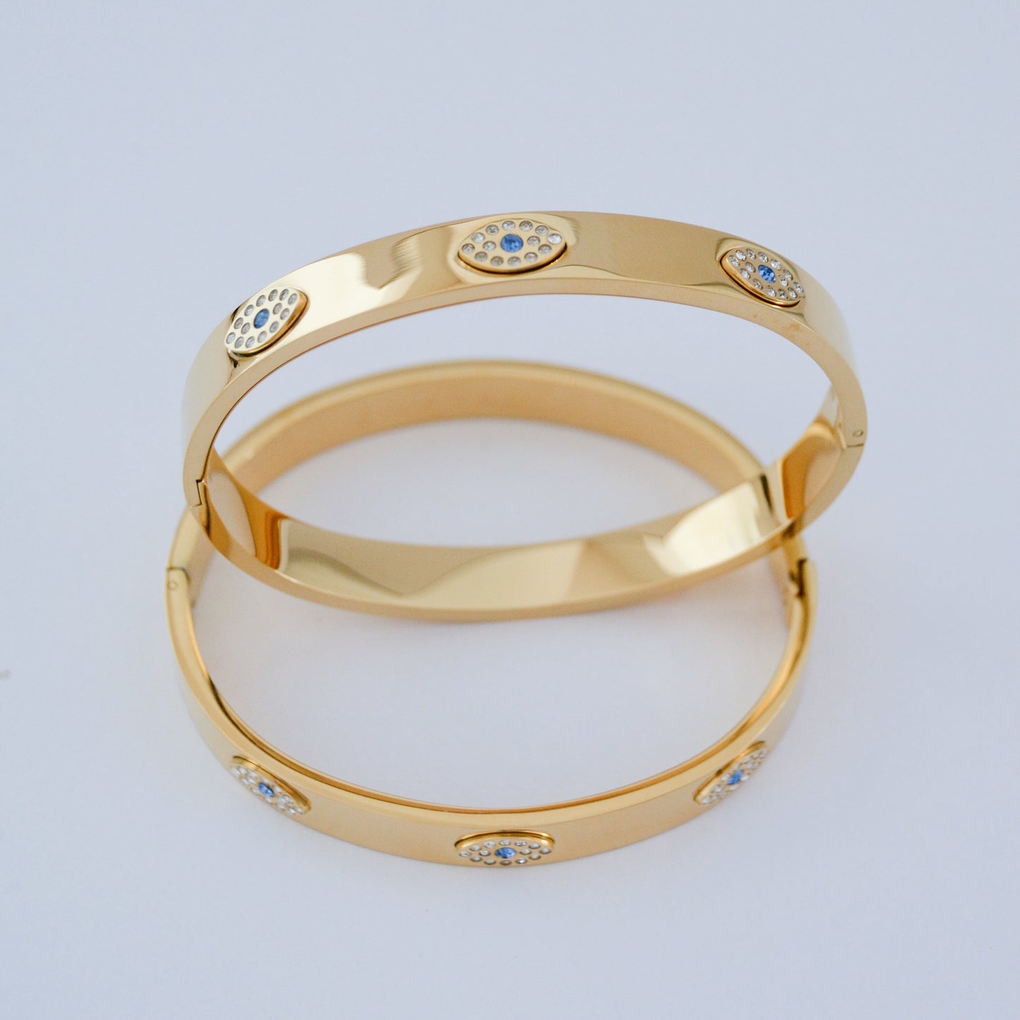 Evil eye bangle bracelet