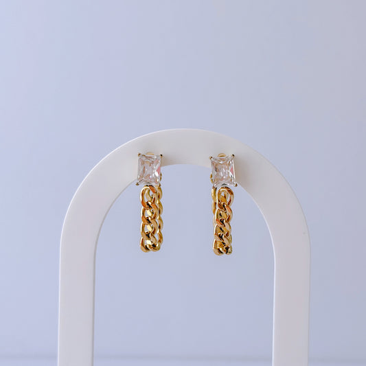 Zircon earring