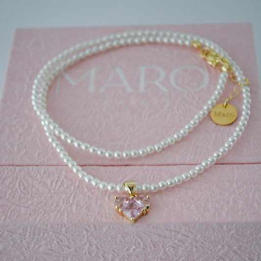 Pink Heart Necklace