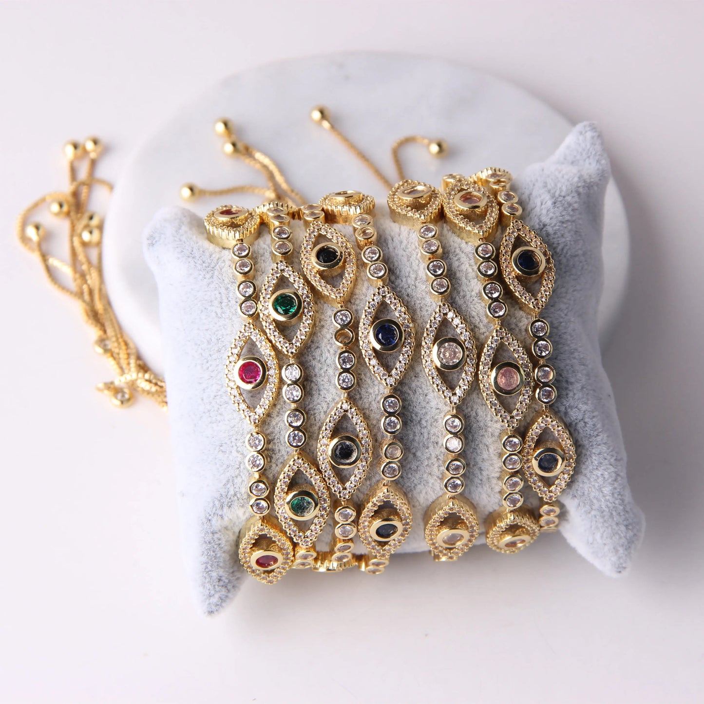 EVIL EYE CRYSTAL BRACELET