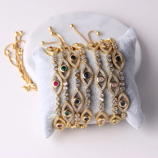 EVIL EYE CRYSTAL BRACELET