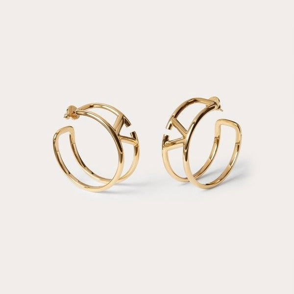 V MINI HOOP EARRING