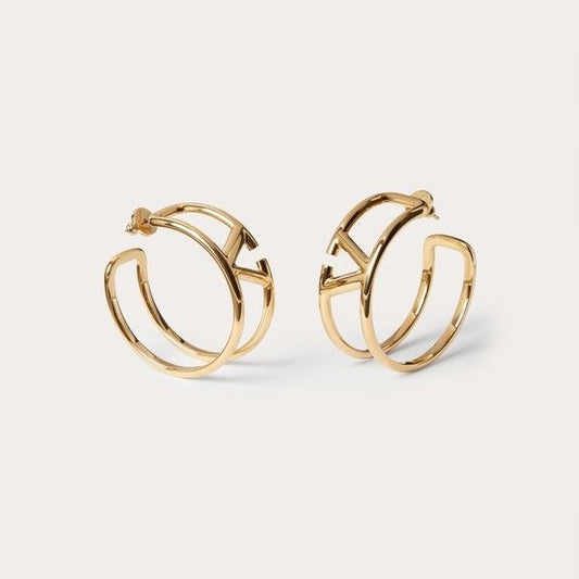V MINI HOOP EARRING